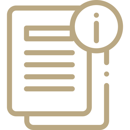 Icône fiche d'informations clés